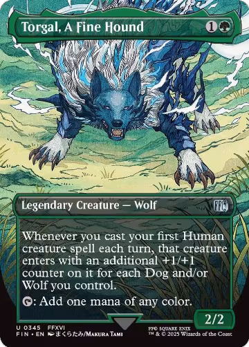 Torgal, A Fine Hound (Borderless) (345), FINAL FANTASY — Magic card price