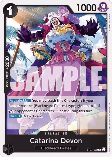 Catarina Devon (ST27-002), ST-27: Starter Deck 27 BLACK Marshall.D.Teach — One Piece card price