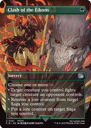 Clash of the Eikons (Borderless) (341), FINAL FANTASY — Magic card price