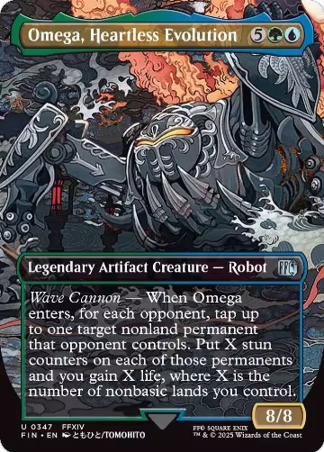 Omega, Heartless Evolution (Borderless) (347), FINAL FANTASY — Magic card price