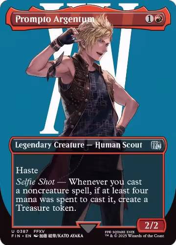 Prompto Argentum (Borderless) (387), FINAL FANTASY — Magic card price