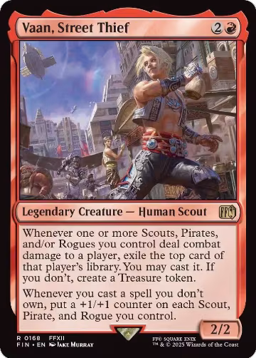 Vaan, Street Thief (168), FINAL FANTASY — Magic card price