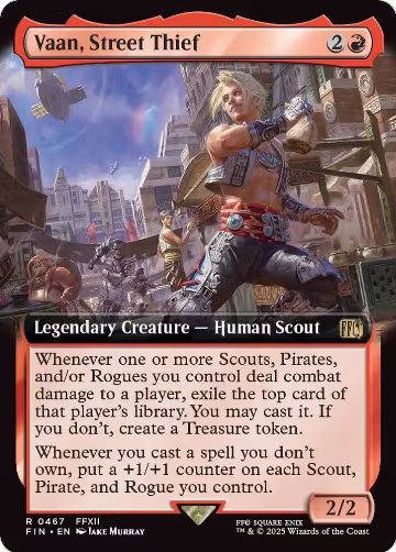 Vaan, Street Thief (Extended Art) (467), FINAL FANTASY — Magic card price