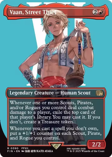 Vaan, Street Thief (Borderless) (390), FINAL FANTASY — Magic card price