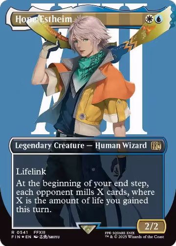 Hope Estheim (Borderless) (Surge Foil) (541), FINAL FANTASY — Magic card price