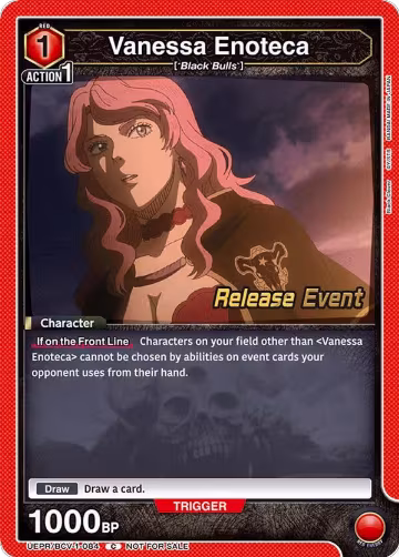 Vanessa Enoteca (084) (UEPR/BCV-1-084), Black Clover Release Event Cards — Union Arena card price