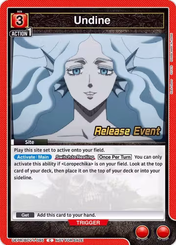 Undine (UEPR/BCV-1-095), Black Clover Release Event Cards — Union Arena card price