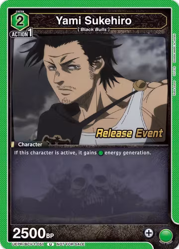 Yami Sukehiro (051) (UEPR/BCV-1-051), Black Clover Release Event Cards — Union Arena card price