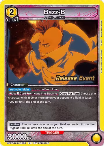 Bazz-B (UEPR/BLC-2-003), UEX01BT: BLEACH: Thousand-Year Blood War Vol.2 Release Event Cards — Union Arena card price