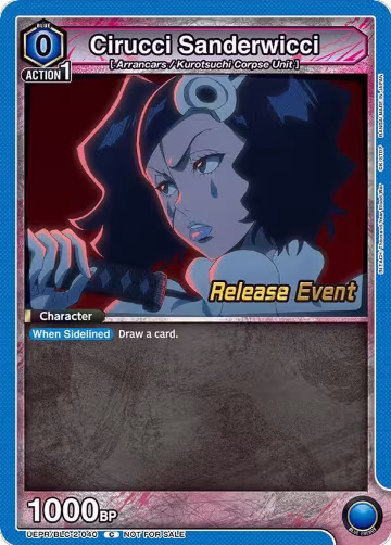 Cirucci Sanderwicci (UEPR/BLC-2-040), UEX01BT: BLEACH: Thousand-Year Blood War Vol.2 Release Event Cards — Union Arena card price