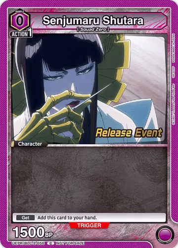 Senjumaru Shutara (056) (UEPR/BLC-2-056), UEX01BT: BLEACH: Thousand-Year Blood War Vol.2 Release Event Cards — Union Arena card price