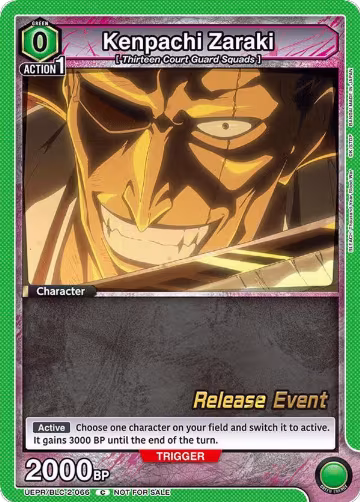Kenpachi Zaraki (066) (UEPR/BLC-2-066), UEX01BT: BLEACH: Thousand-Year Blood War Vol.2 Release Event Cards — Union Arena card price
