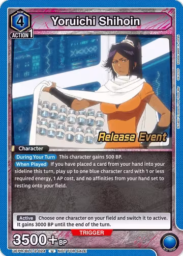 Yoruichi Shihoin (UEPR/BLC-2-024), UEX01BT: BLEACH: Thousand-Year Blood War Vol.2 Release Event Cards — Union Arena card price