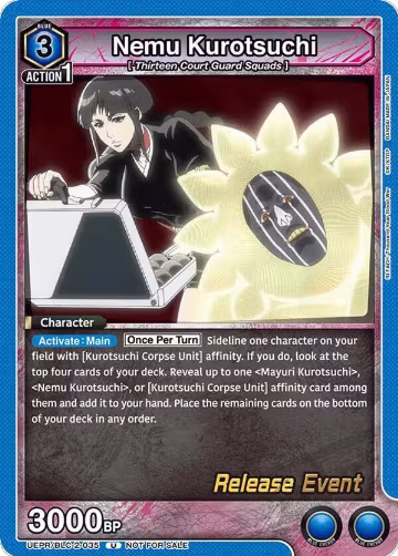 Nemu Kurotsuchi (UEPR/BLC-2-035), UEX01BT: BLEACH: Thousand-Year Blood War Vol.2 Release Event Cards — Union Arena card price