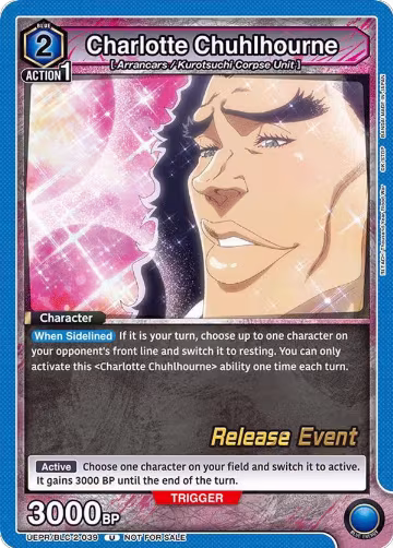 Charlotte Chuhlhourne (UEPR/BLC-2-039), UEX01BT: BLEACH: Thousand-Year Blood War Vol.2 Release Event Cards — Union Arena card price