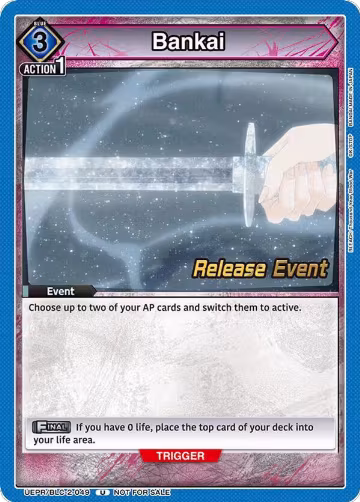 Bankai (UEPR/BLC-2-049), UEX01BT: BLEACH: Thousand-Year Blood War Vol.2 Release Event Cards — Union Arena card price