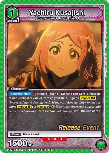 Yachiru Kusajishi (UEPR/BLC-2-064), UEX01BT: BLEACH: Thousand-Year Blood War Vol.2 Release Event Cards — Union Arena card price