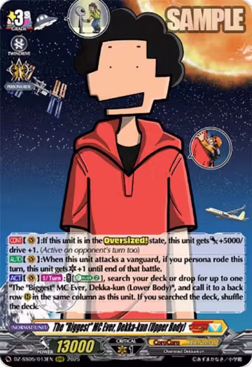 The "Biggest" MC Ever, Dekka-kun (Upper Body) (DZ-SS05/013EN), DZ-SS05: CoroCoro Start Deck Pack — Vanguard card price