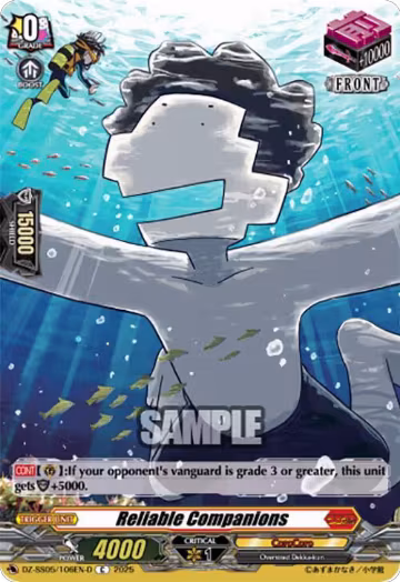 Reliable Companions (D) (DZ-SS05/106EN-D), DZ-SS05: CoroCoro Start Deck Pack — Vanguard card price