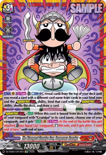 The Strongest Grandpa Ever, Dangerous Grandpa (CR) (DZ-SS05/CR13EN), DZ-SS05: CoroCoro Start Deck Pack — Vanguard card price
