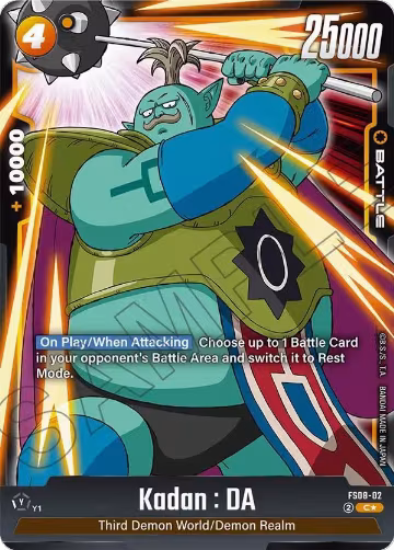 Kadan : DA (Bonus Pack Alternate Art) (FS08-02), Starter Deck 8: Vegeta (Mini) Super Saiyan 3 — DB Fusion card price