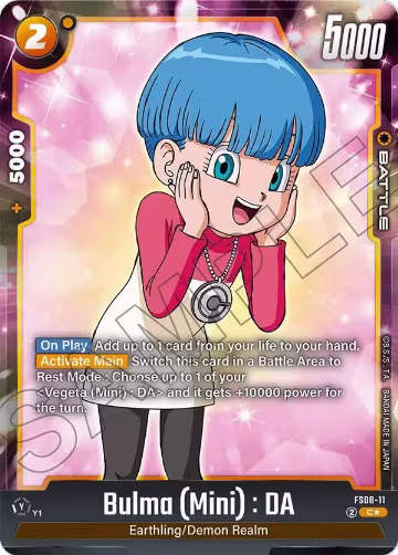 Bulma (Mini) : DA (Bonus Pack Alternate Art) (FS08-11) — card price