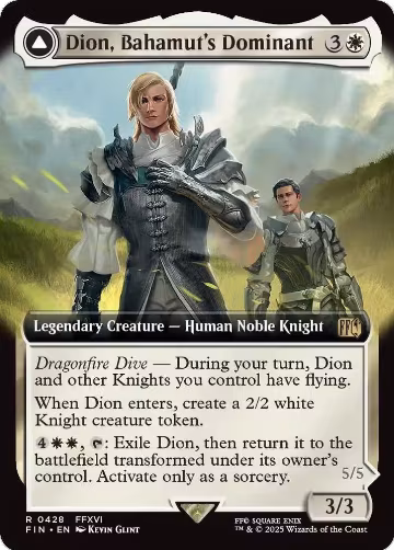 Dion, Bahamut's Dominant (Extended Art) (428), FINAL FANTASY — Magic card price