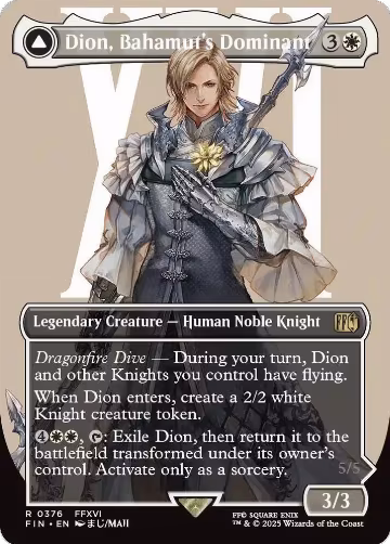 Dion, Bahamut's Dominant (Borderless) (376), FINAL FANTASY — Magic card price
