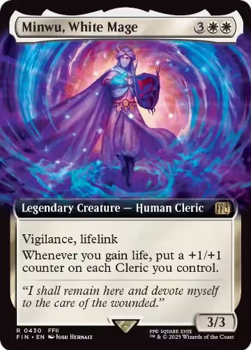 Minwu, White Mage (Extended Art) (430), FINAL FANTASY — Magic card price
