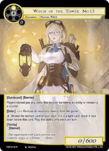 Witch of the Tower: No.13 (TOP-014 R), Ten Oaths of Protopaterpolis' War — Force of Will card price