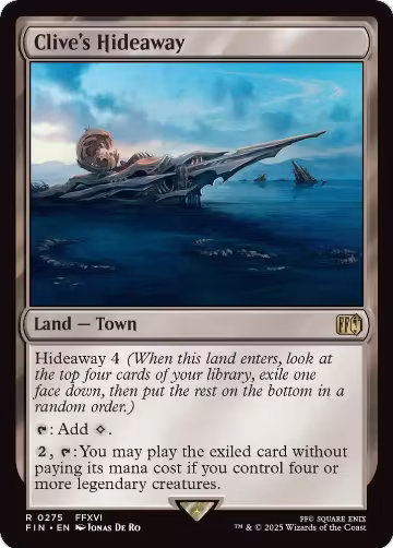 Clive's Hideaway (275), FINAL FANTASY — Magic card price