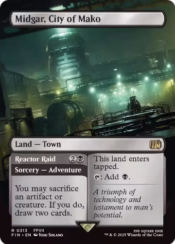 Midgar, City of Mako (Borderless) (313), FINAL FANTASY — Magic card price