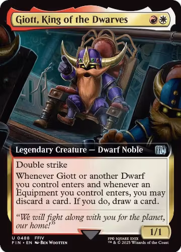 Giott, King of the Dwarves (Extended Art) (488), FINAL FANTASY — Magic card price