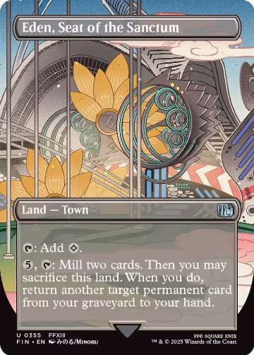 Eden, Seat of the Sanctum (Borderless) (355), FINAL FANTASY — Magic card price