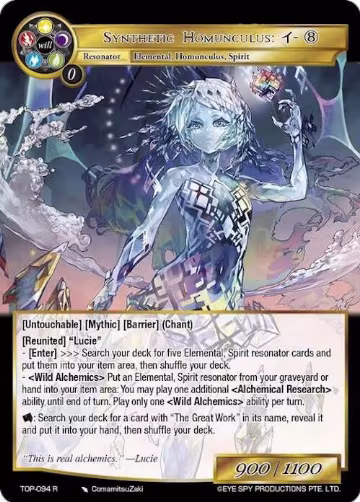 Synthetic Homunculus: i-(8) (TOP-094 R), Ten Oaths of Protopaterpolis' War — Force of Will card price