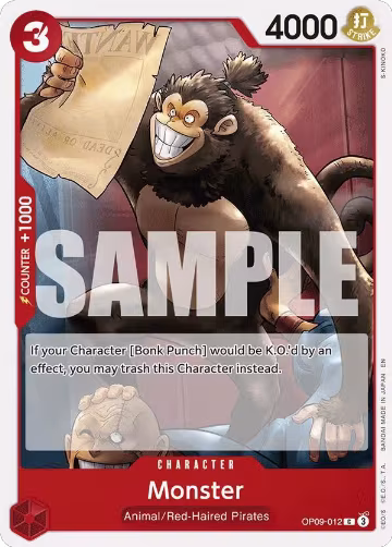 Monster (Reprint) (OP09-012), ST-23: Starter Deck 23 RED Shanks — One Piece card price