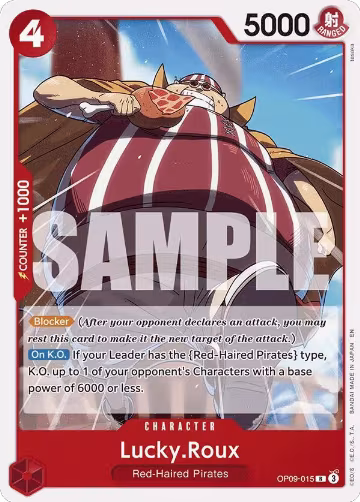 Lucky.Roux (Reprint) (OP09-015), ST-23: Starter Deck 23 RED Shanks — One Piece card price