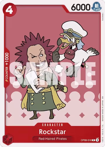 Rockstar (Reprint) (OP09-016), ST-23: Starter Deck 23 RED Shanks — One Piece card price