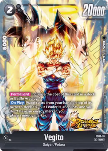 Vegito (FS09-16), Starter Deck 9: Shallot — DB Fusion card price