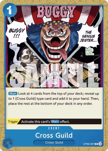 Cross Guild (Reprint) (OP09-057), ST-25: Starter Deck 25 BLUE Buggy — One Piece card price