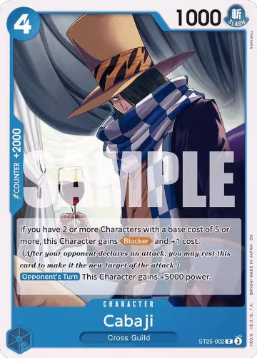 Cabaji (ST25-002), ST-25: Starter Deck 25 BLUE Buggy — One Piece card price