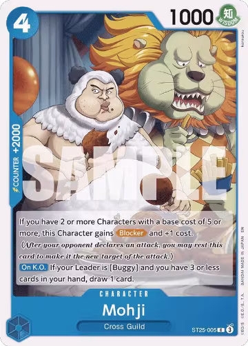 Mohji (ST25-005), ST-25: Starter Deck 25 BLUE Buggy — One Piece card price