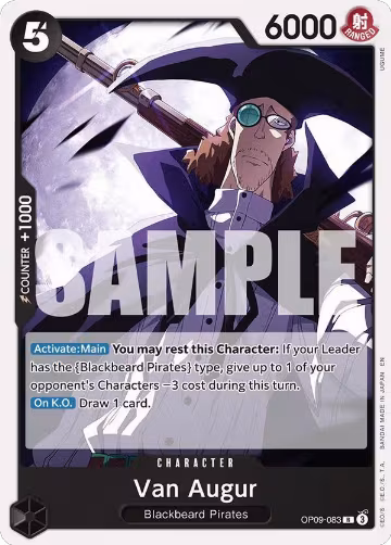 Van Augur (Reprint) (OP09-083), ST-27: Starter Deck 27 BLACK Marshall.D.Teach — One Piece card price