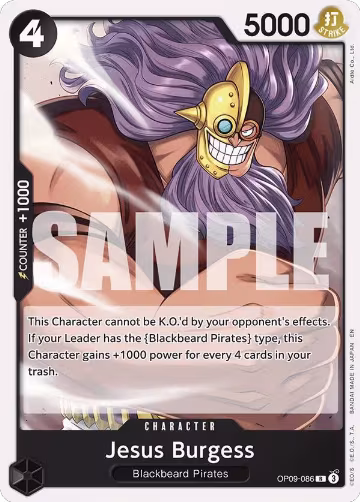 Jesus Burgess (Reprint) (OP09-086) — card price