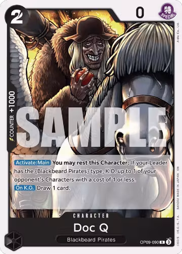 Doc Q (Reprint) (OP09-090), ST-27: Starter Deck 27 BLACK Marshall.D.Teach — One Piece card price
