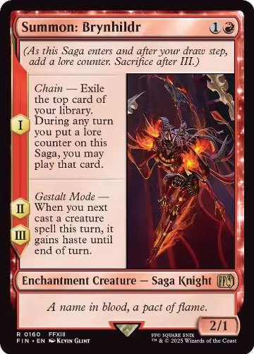 Summon: Brynhildr (160), FINAL FANTASY — Magic card price