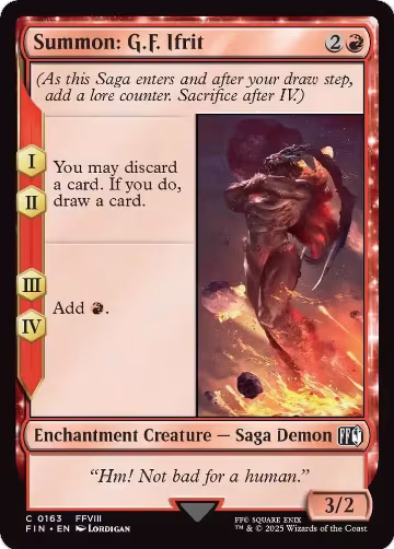 Summon: G.F. Ifrit (163), FINAL FANTASY — Magic card price