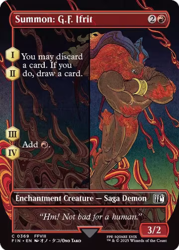 Summon: G.F. Ifrit (Borderless) (369), FINAL FANTASY — Magic card price