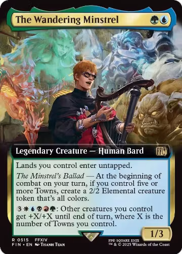 The Wandering Minstrel (Extended Art) (515), FINAL FANTASY — Magic card price
