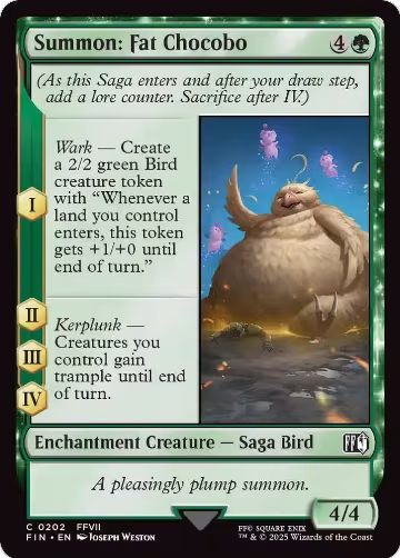 Summon: Fat Chocobo (202), FINAL FANTASY — Magic card price